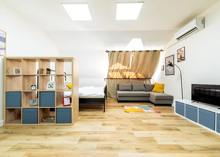 Modern Colorful Near Vranov Center Apartment